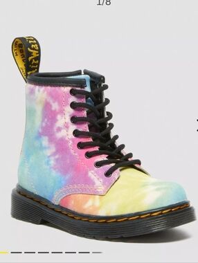 Dr. Martens 1460 Tie-Dye Lace-Up Boots - Like New Condition